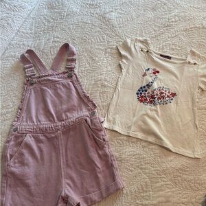 Adorable Pink Kids Overalls